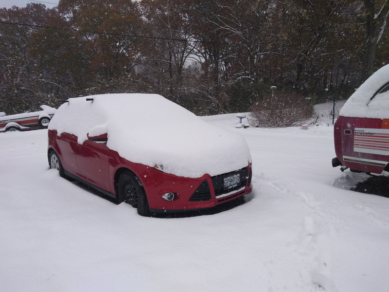 Early 8” snowfall a few weeks ago